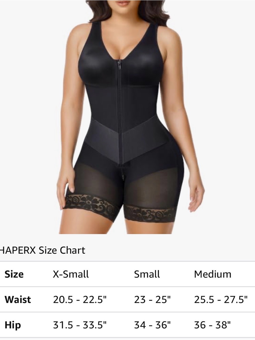Nwt Shaperx Sculpting Tummy Control Fajas, Black, Sz Small — image 2 of 7